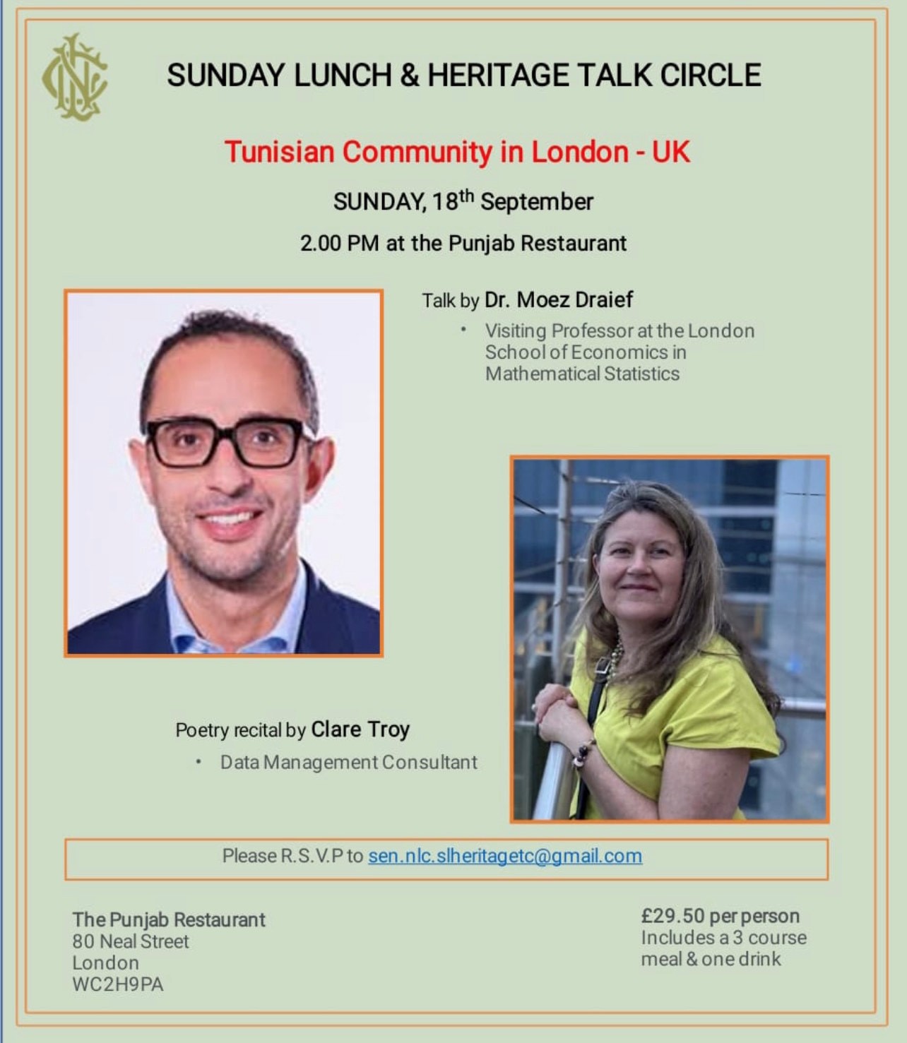 Sunday Lunch & Heritage Talk Circle